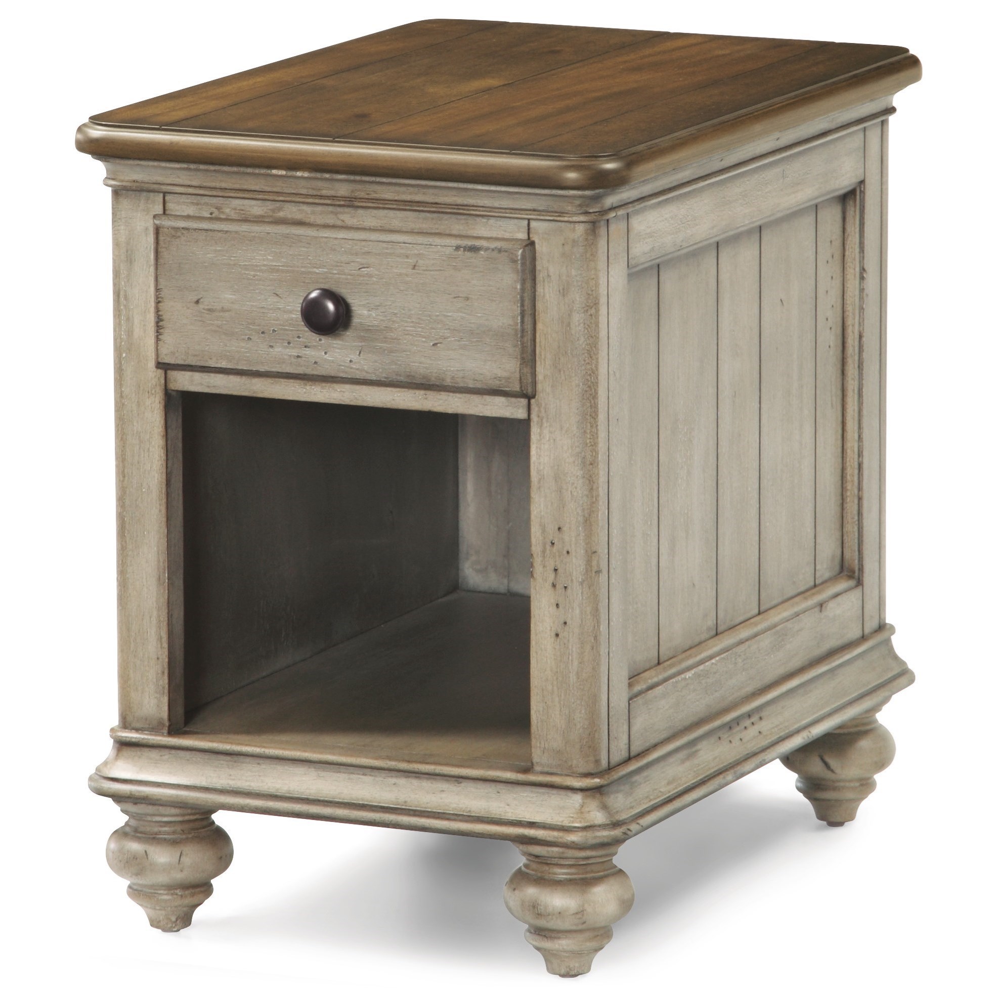 Plymouth Chairside Table by Flexsteel Wynwood Collection at Furniture Barn